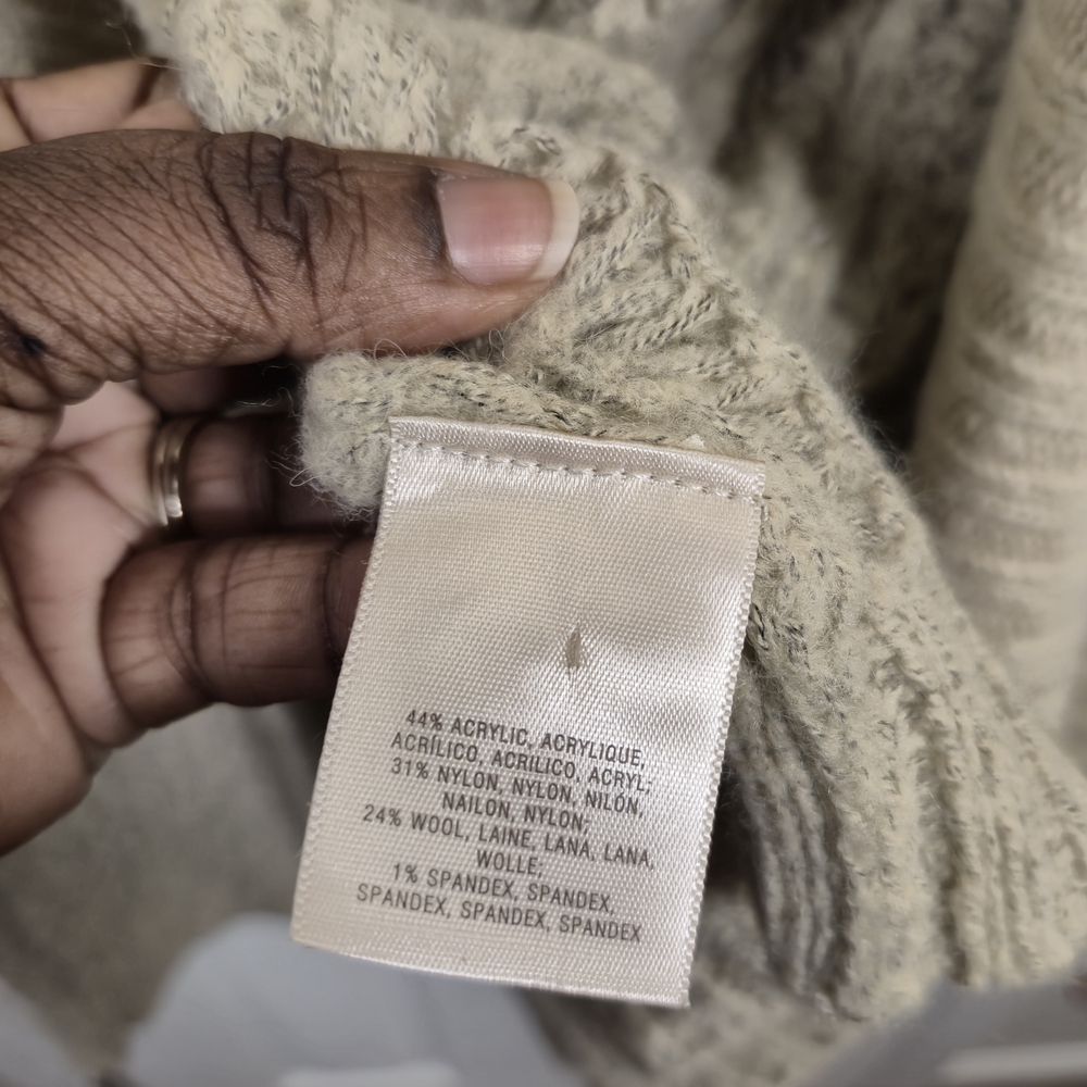 Anthro Sleeping on Snow Hooded Oversized Cardigan S Oatmeal - Picture 10 of 10